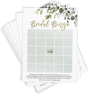 Printed Party Bridal Shower Bingo Game - 50 Cards