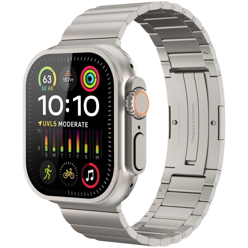 Vonmählen Watch Band for Apple Watch 44/45/46/49mm - Titanium butterfly clasp GOLD One Size