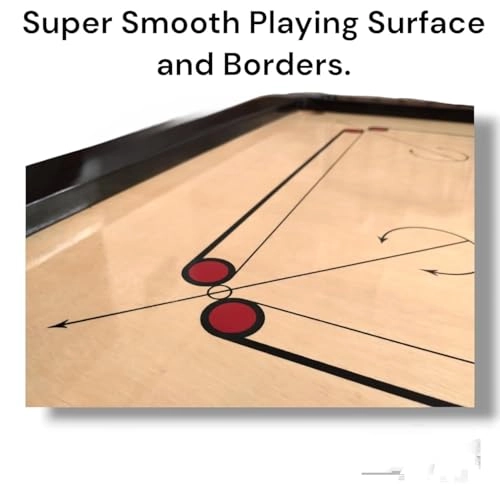 Superior Matte Finish Practice Carrom Board - 32 INCH Beige