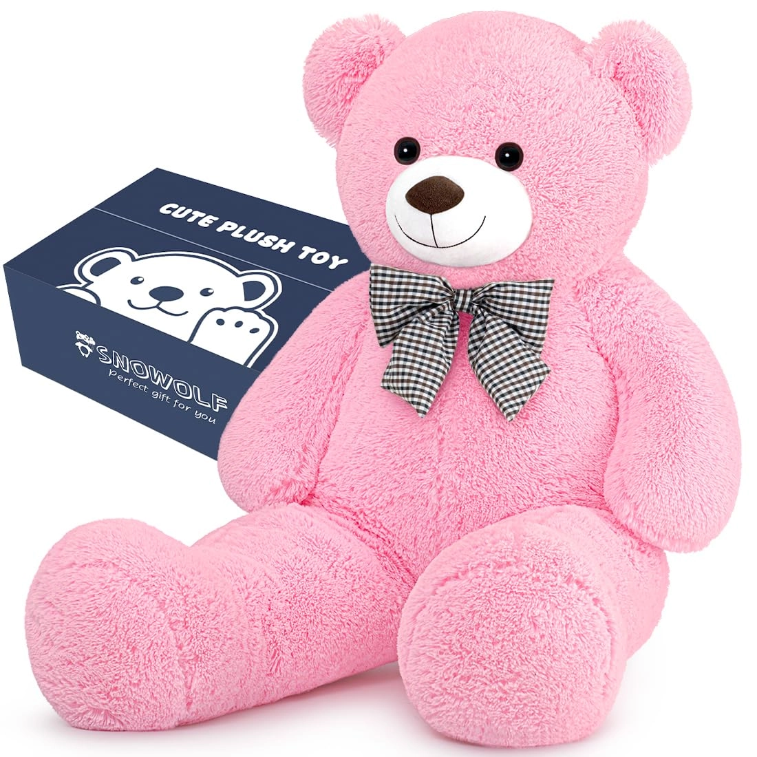 snowolf Teddy Bear 120 cm Plush - Giant Dark Brown