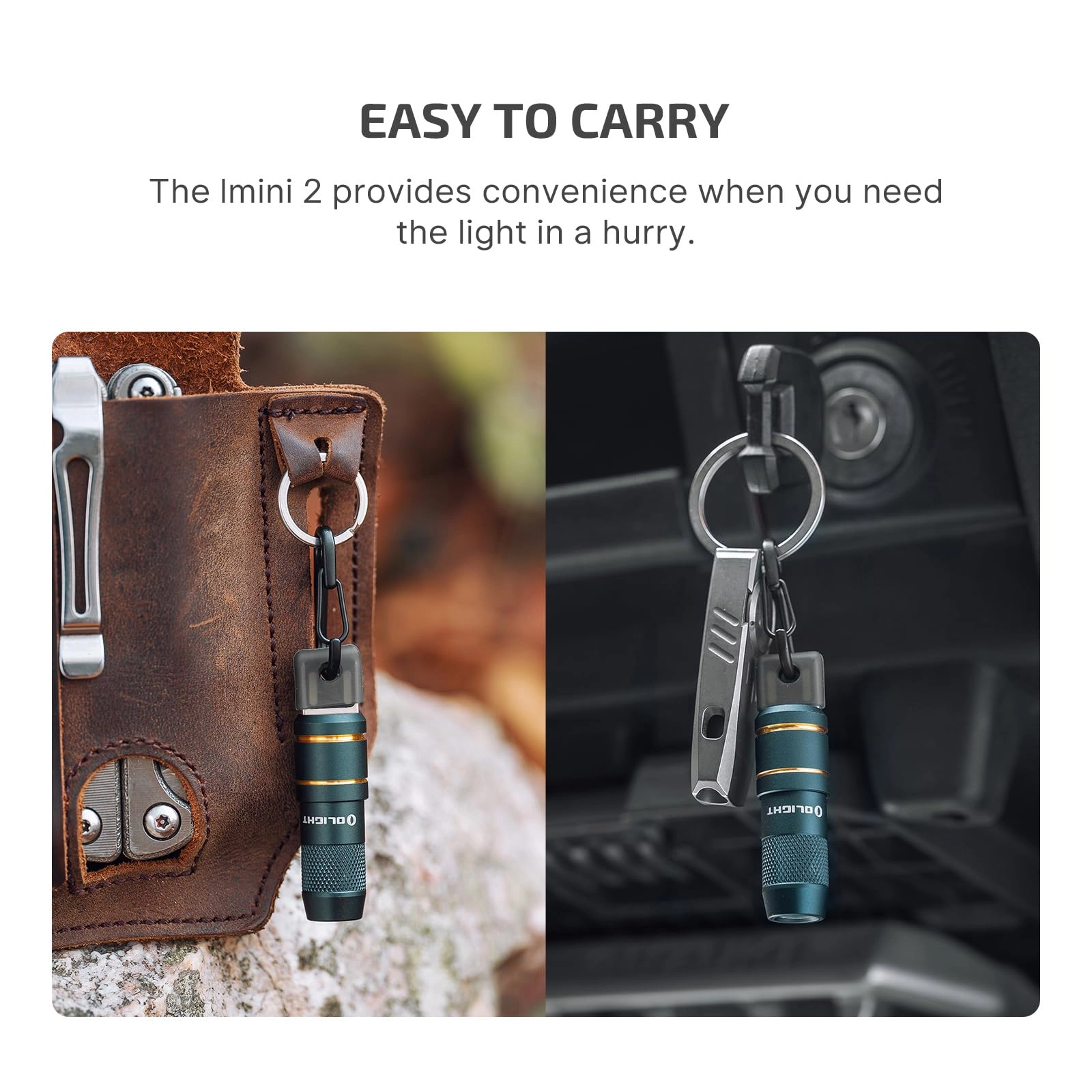 IMINI 2 Keychain Flashlight Rechargeable (50lm)