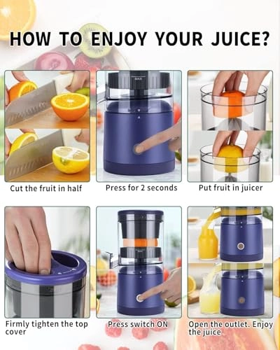 Electric Juicer - Rechargeable USB Portable