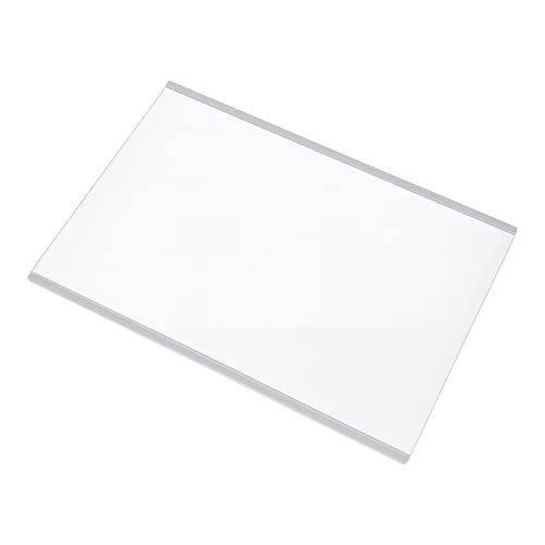Glass Shelf - White Edge Trim 49.5cm Wide x 34.5cm Deep