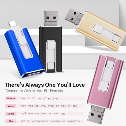 USB Stick - USB 3.0 Lightning Micro USB USB-C 256GB