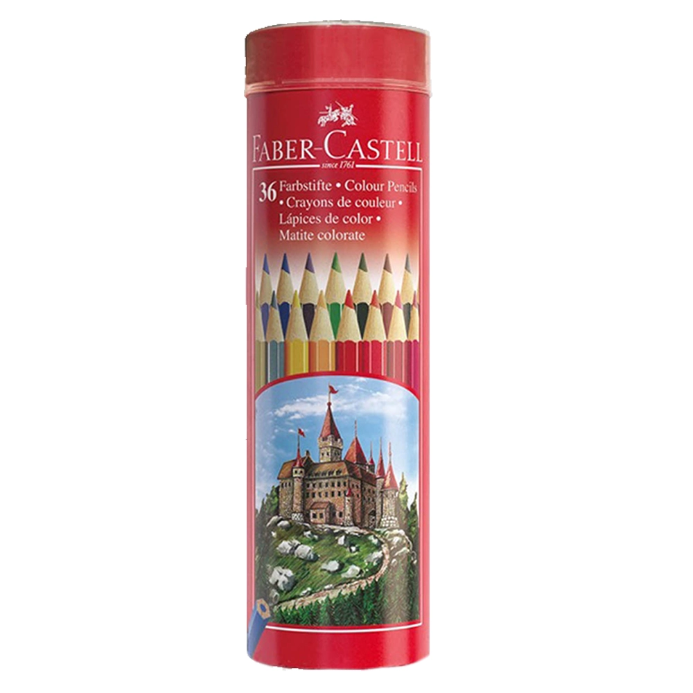 Faber Fish Round Tin Water Colour Pencil - 36pcs