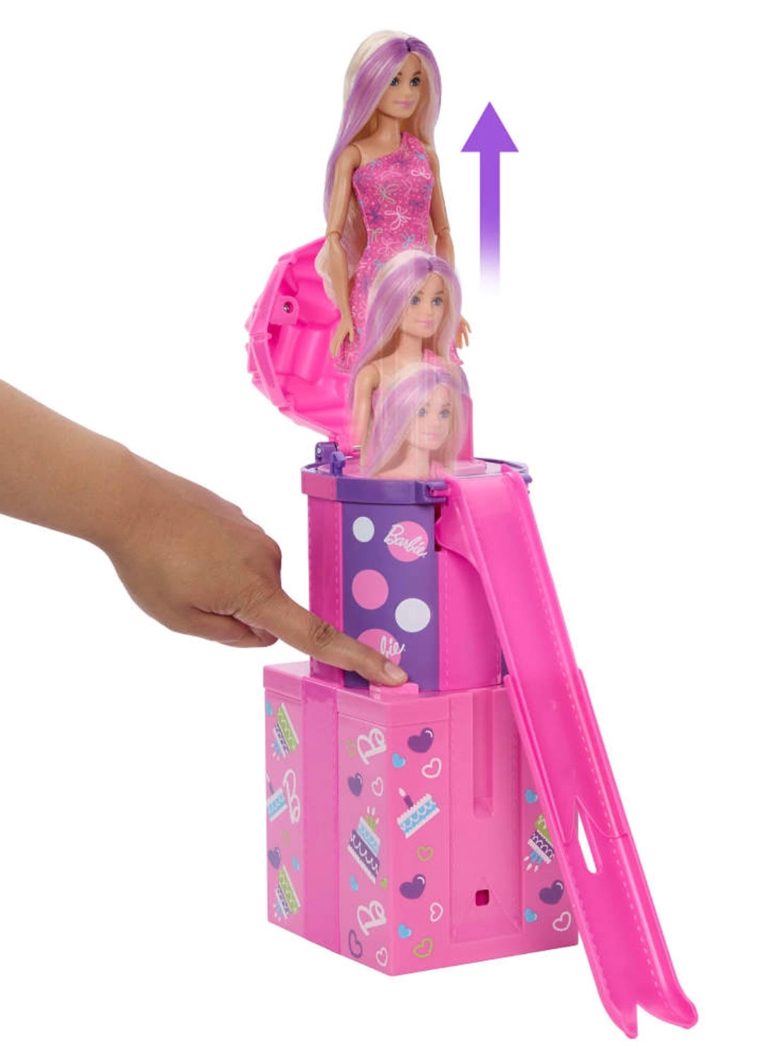 Barbie Rise & Surprise - 12 Surprises Pet Birthday Color-Change Hair