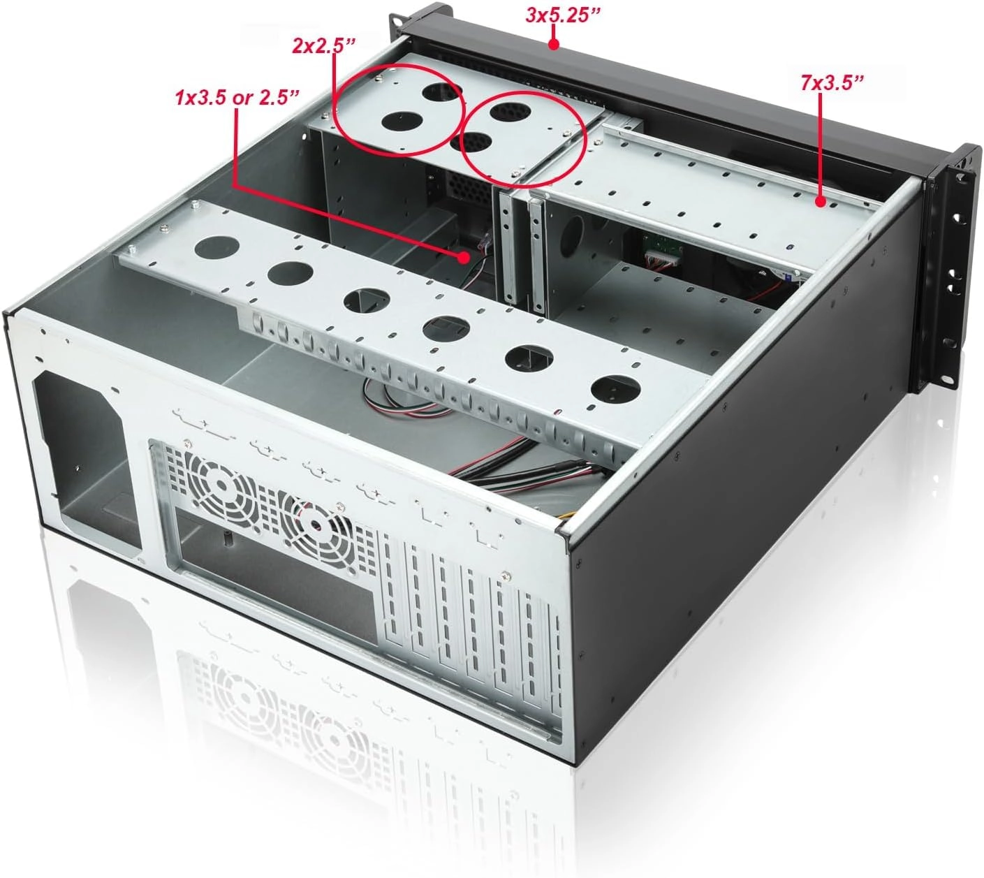 Server Chassis - 4U rackmount 360mm radiator support