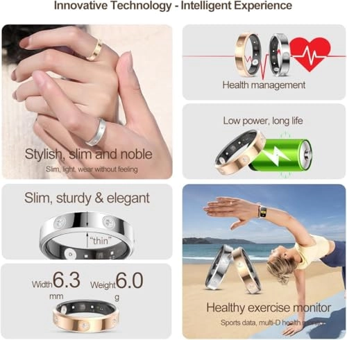 Fit Ring - Smart Ring Heart Rate Blood Oxygen