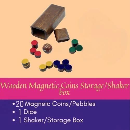 Ludo and Snakes and Ladders - Wooden Magnetic 2 in 1