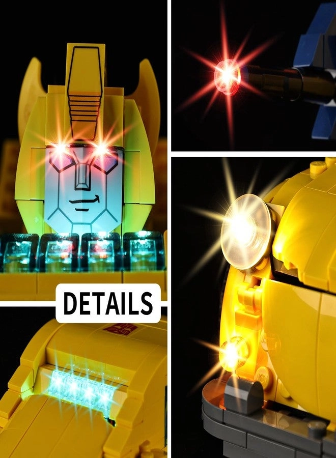 LED Light Kit - Compatible with Bumblebee Robot 10338 Building Blocks Lights Only (Model Not Included)