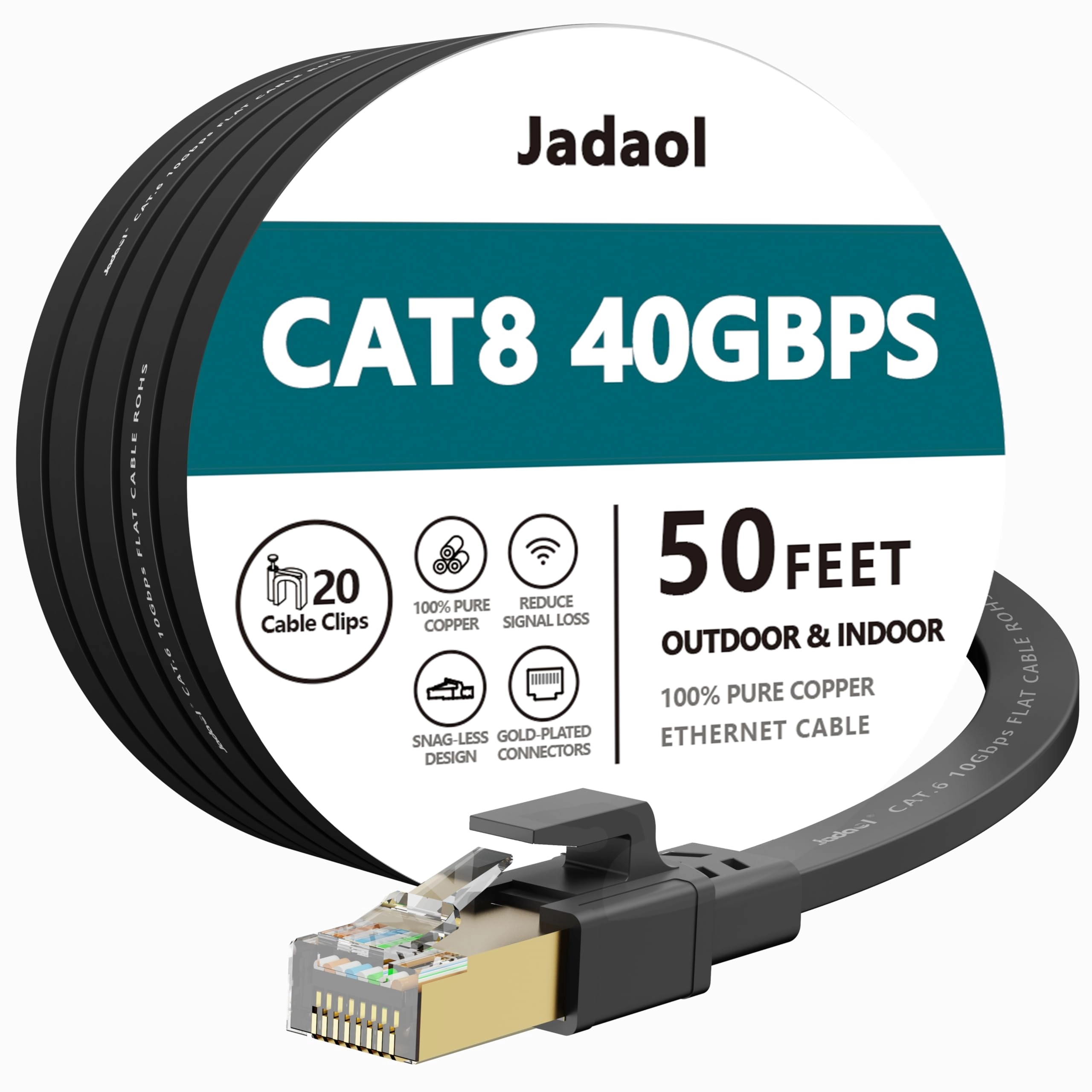 Jadaol Technology Cat 7 Ethernet Cable - 50 ft