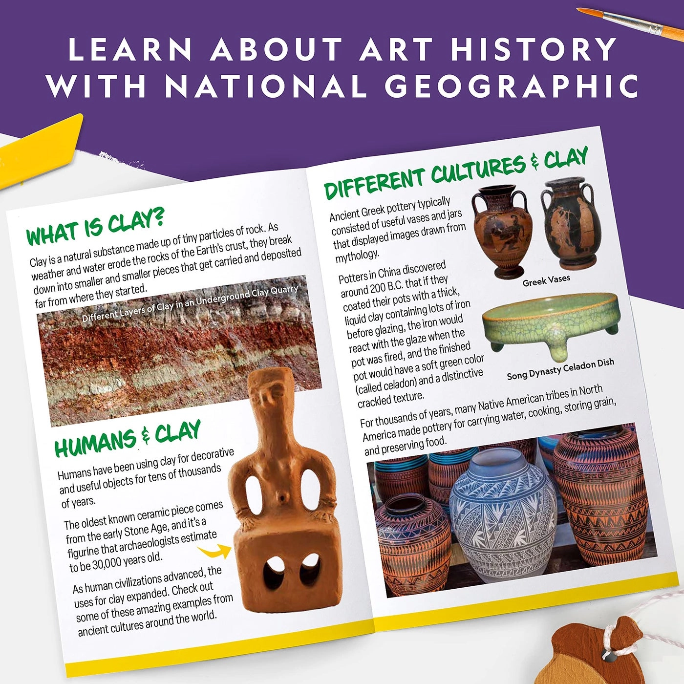 Modeling Clay Arts & Crafts Kit - Air Dry Clay 2 lb.