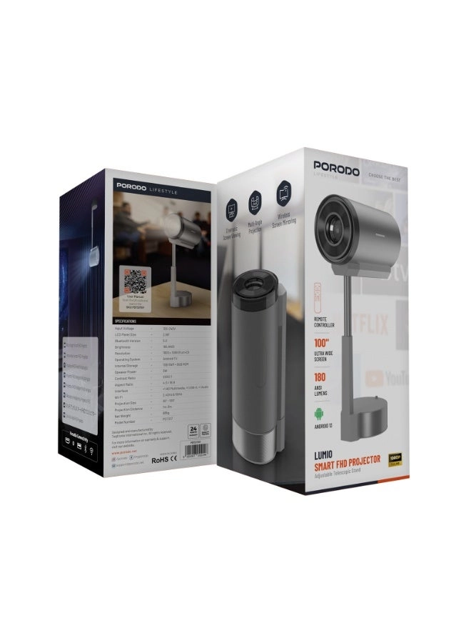 LUMIO Smart FHD Projector 9049070092 180 ANSI Lumens