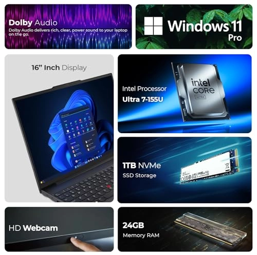 ThinkPad E16 Gen 2 - 16'' Ultra 7-155U 24GB DDR5 1TB SSD