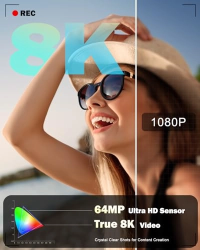 64MP Digital Camera - 4K 16X Zoom