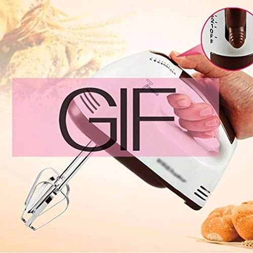 Handheld Electric Egg Beater - High Power 5-speed Turbo