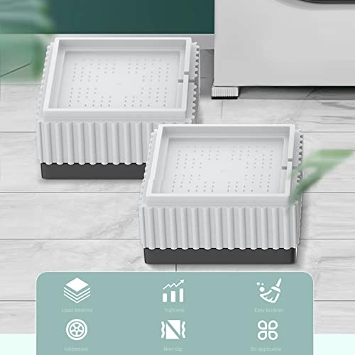 Universal Anti Vibration Feet Pads - 4pcs 6cm White