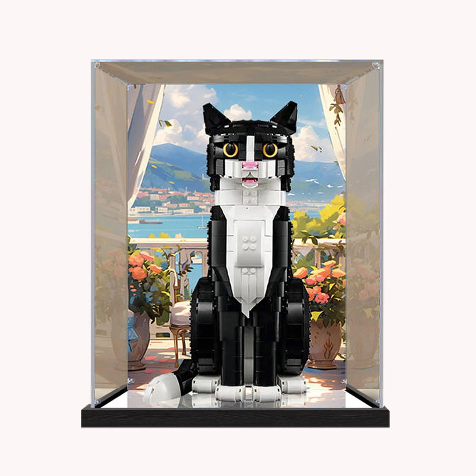 TIANQING Clear Acrylic Display Case - Dustproof 27 x 27 x 37 cm