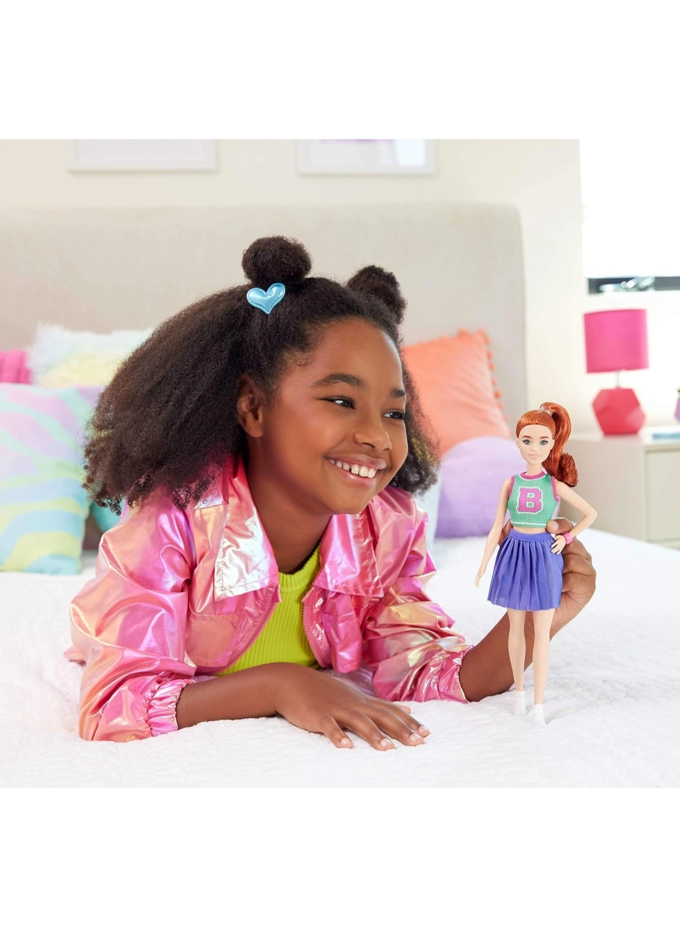 Barbie Fashionistas - Fiery red hair Sport Skirt Ages 3+