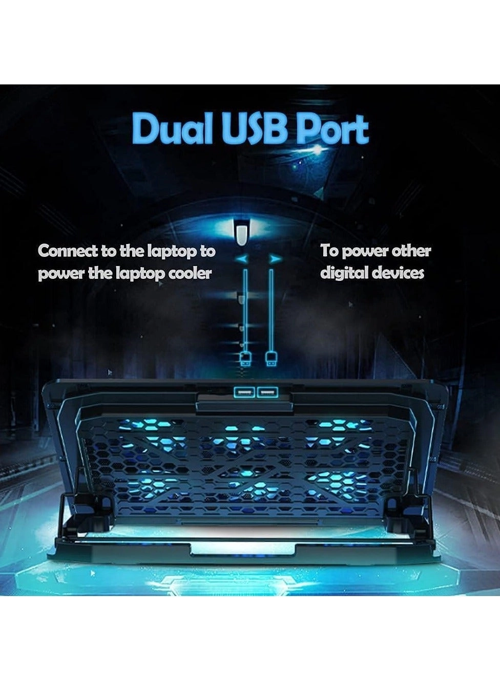 Laptop Cooling Pad - 6 piece(s) 12-17 inch