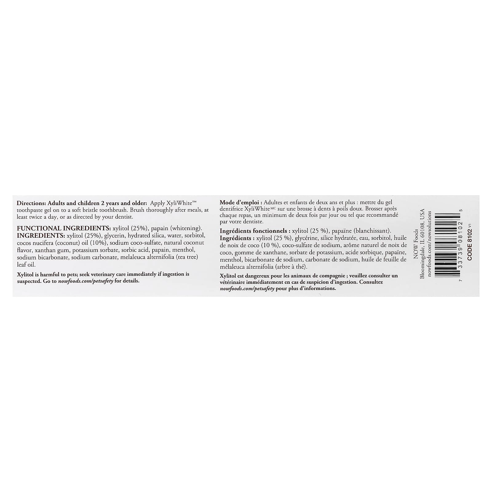 XyliWhite Gel Coconut Oil Mint Toothpaste 181 g
