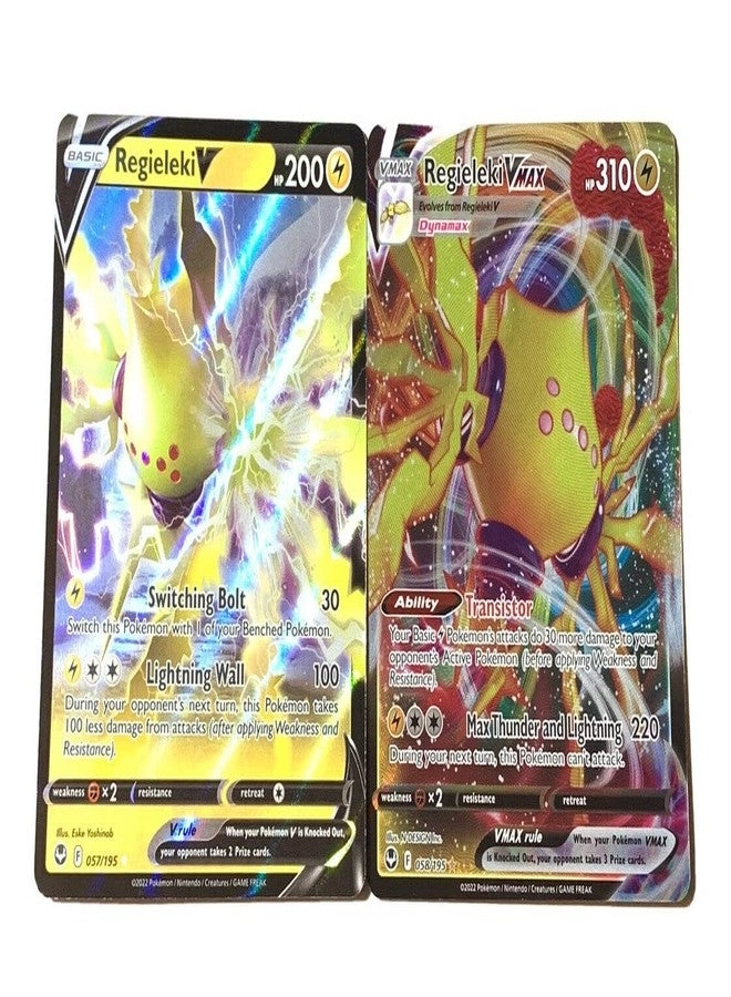 Pokémon Regieleki V & Vstar 058/195- Silver Tempest - 2pcs