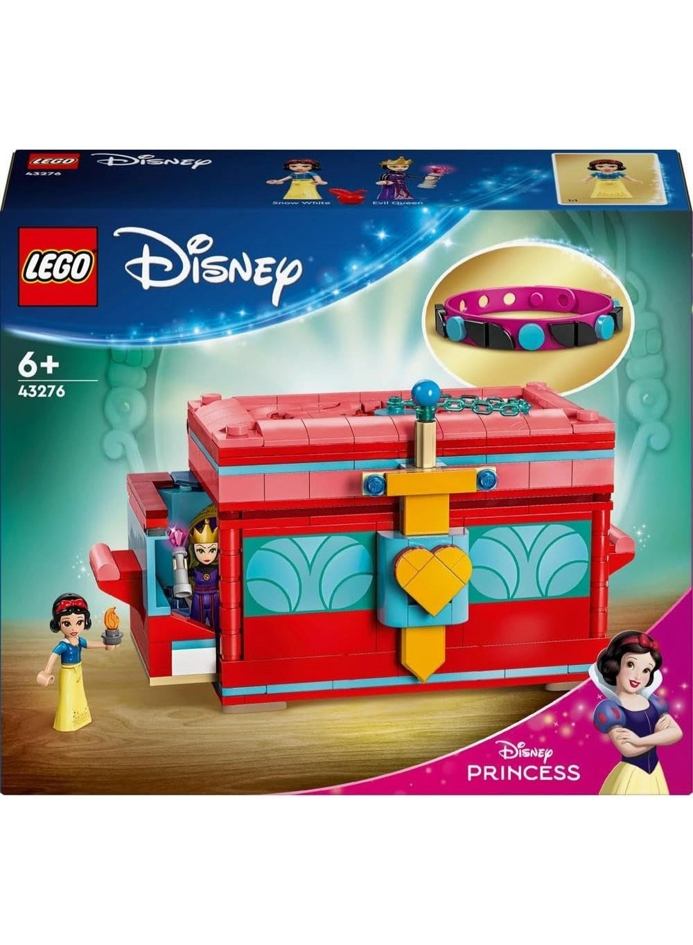 Disney LEGO Snow White Jewelry Box (43276) - Princess Toy for Kids