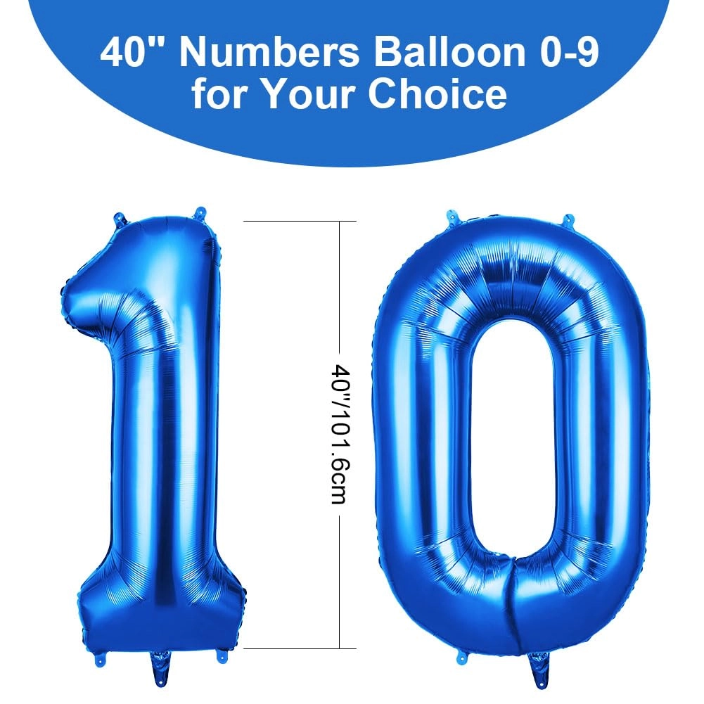 Number 10 - 1.0 count Anniversary, Baby Shower, Birthday, Wedding
