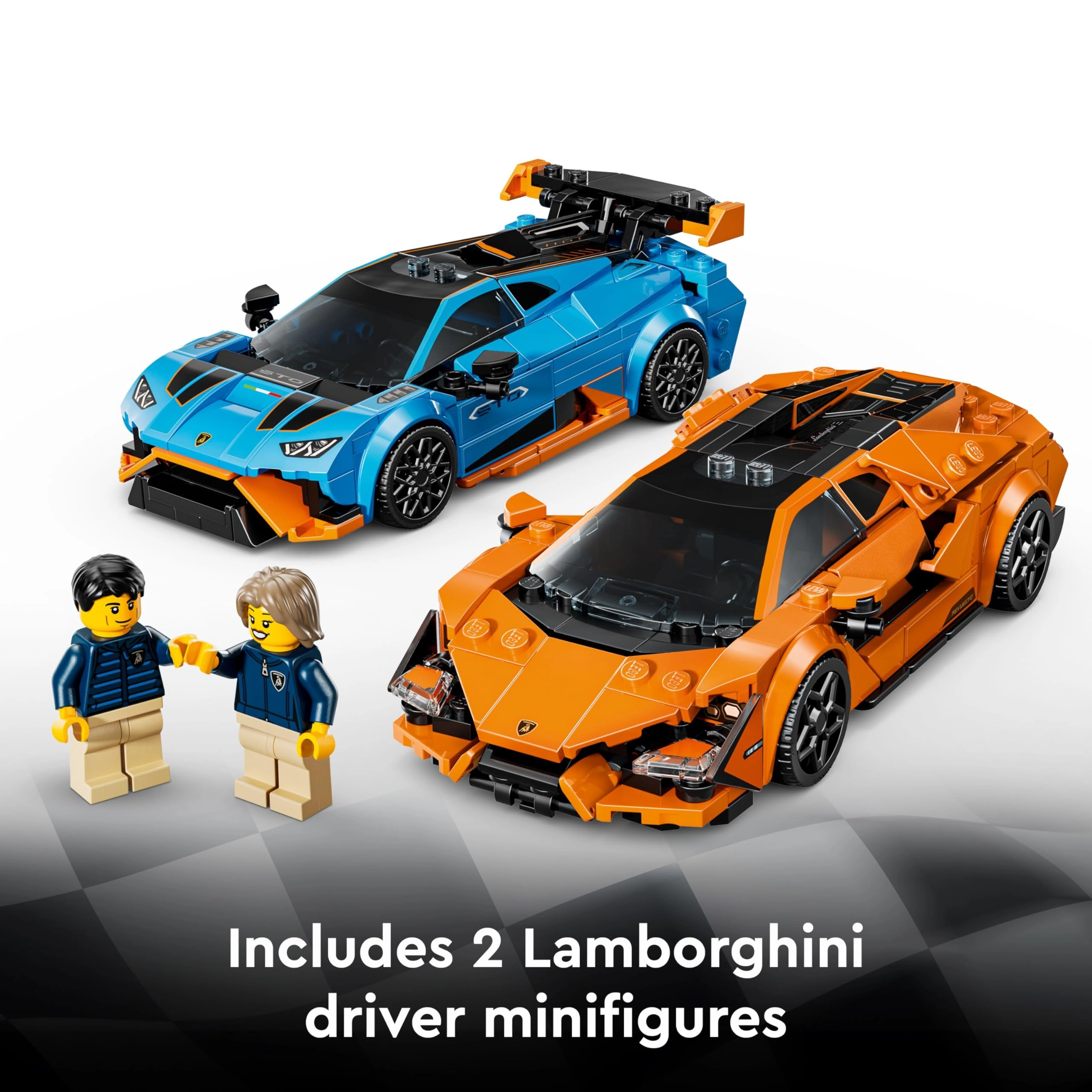Speed Champions Lamborghini Revuelto + Speed Champions Lamborghini Huracán STO
