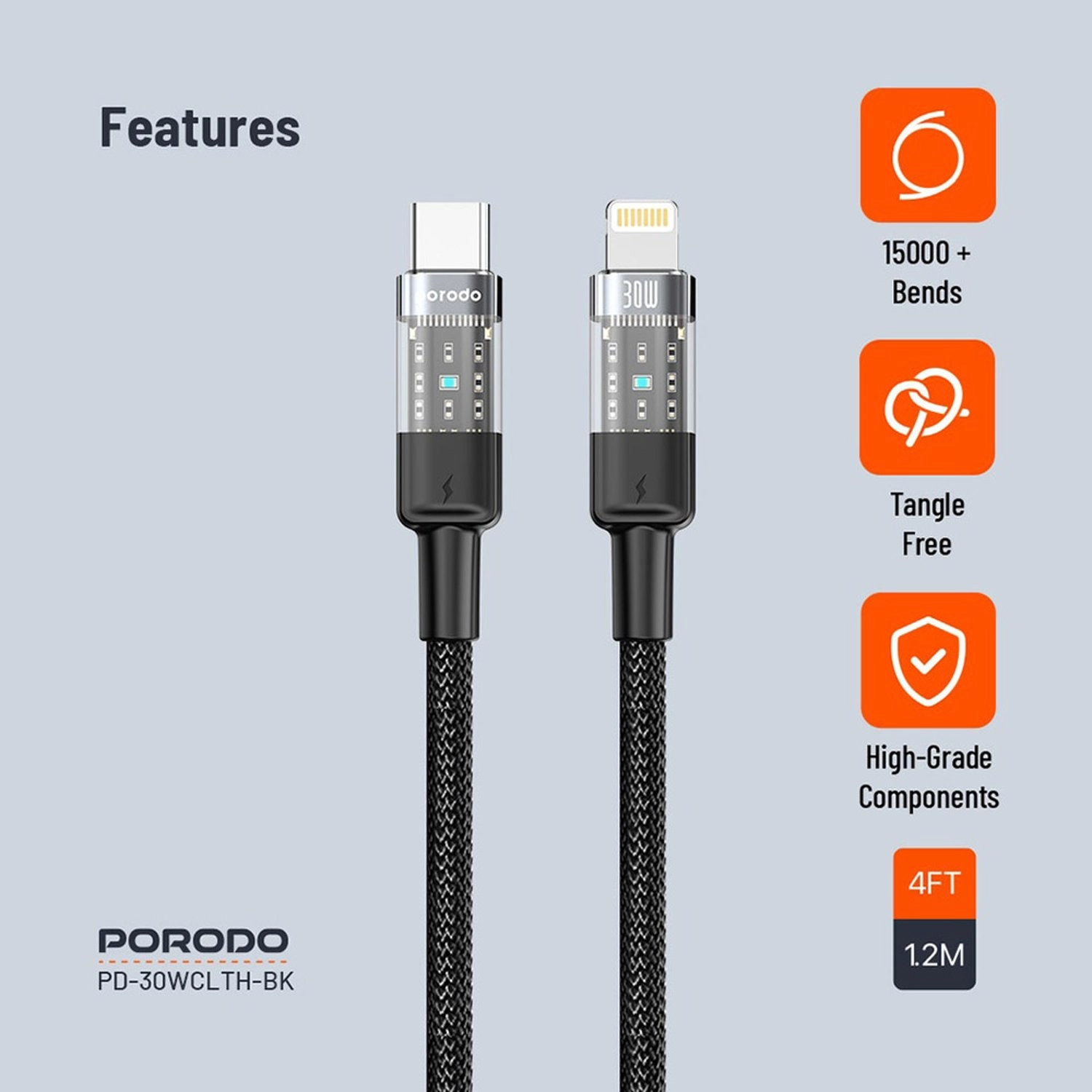 USB-C To Lightning Cable USB-C to Lightning 1.2m