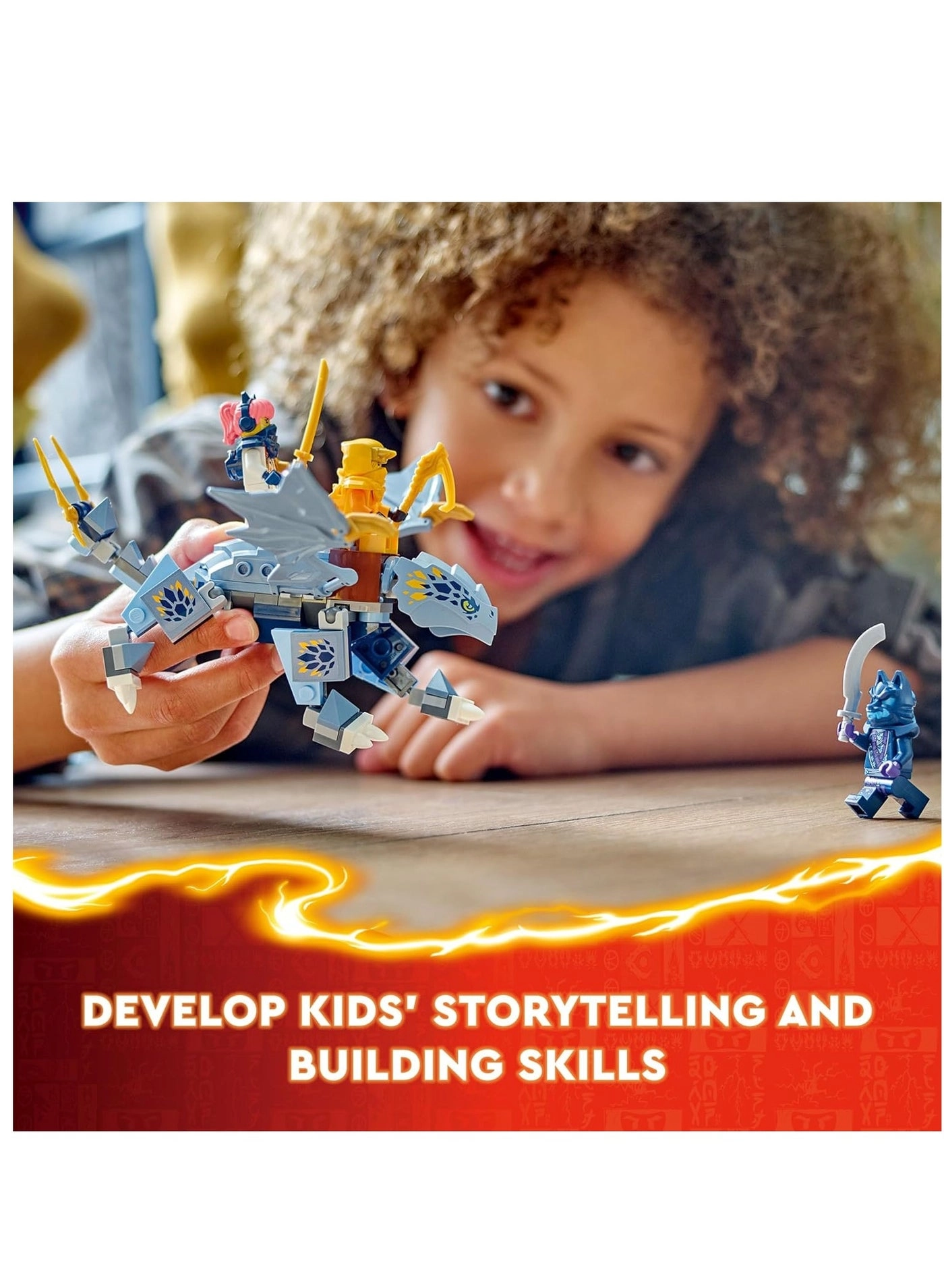 NINJAGO Young Dragon Riyu (71810) - Minifigures Book & Surprise Stickers