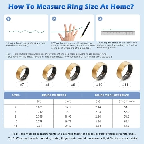 Smart Ring - Gold 11#(20.6mm)