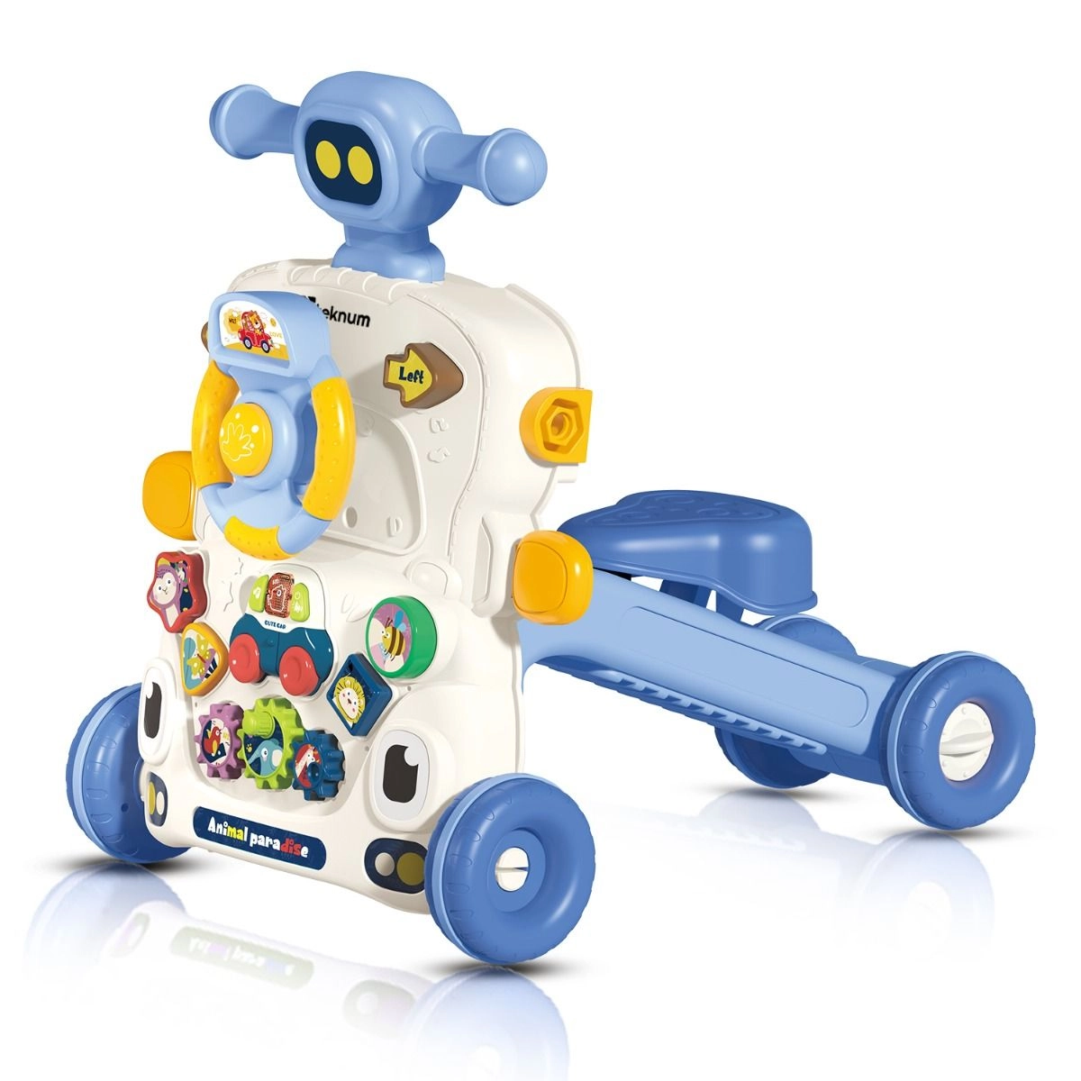 5 in 1 Baby Walker - Musical Keyboard Blue