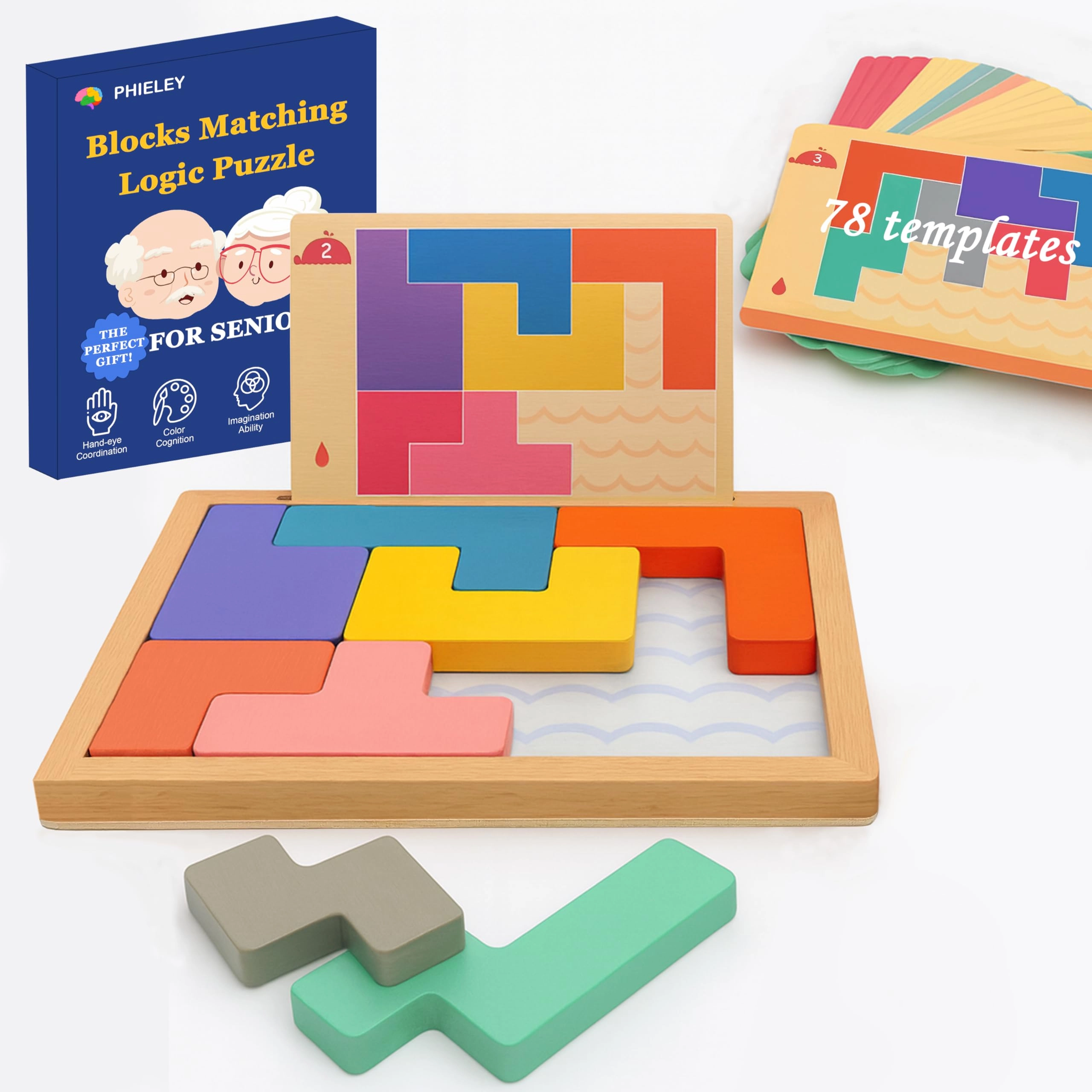 PHIELEY 8 Tiles - Wood Jigsaw