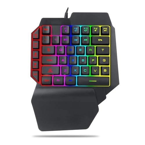 Single Hand Gaming Keyboard - Wired