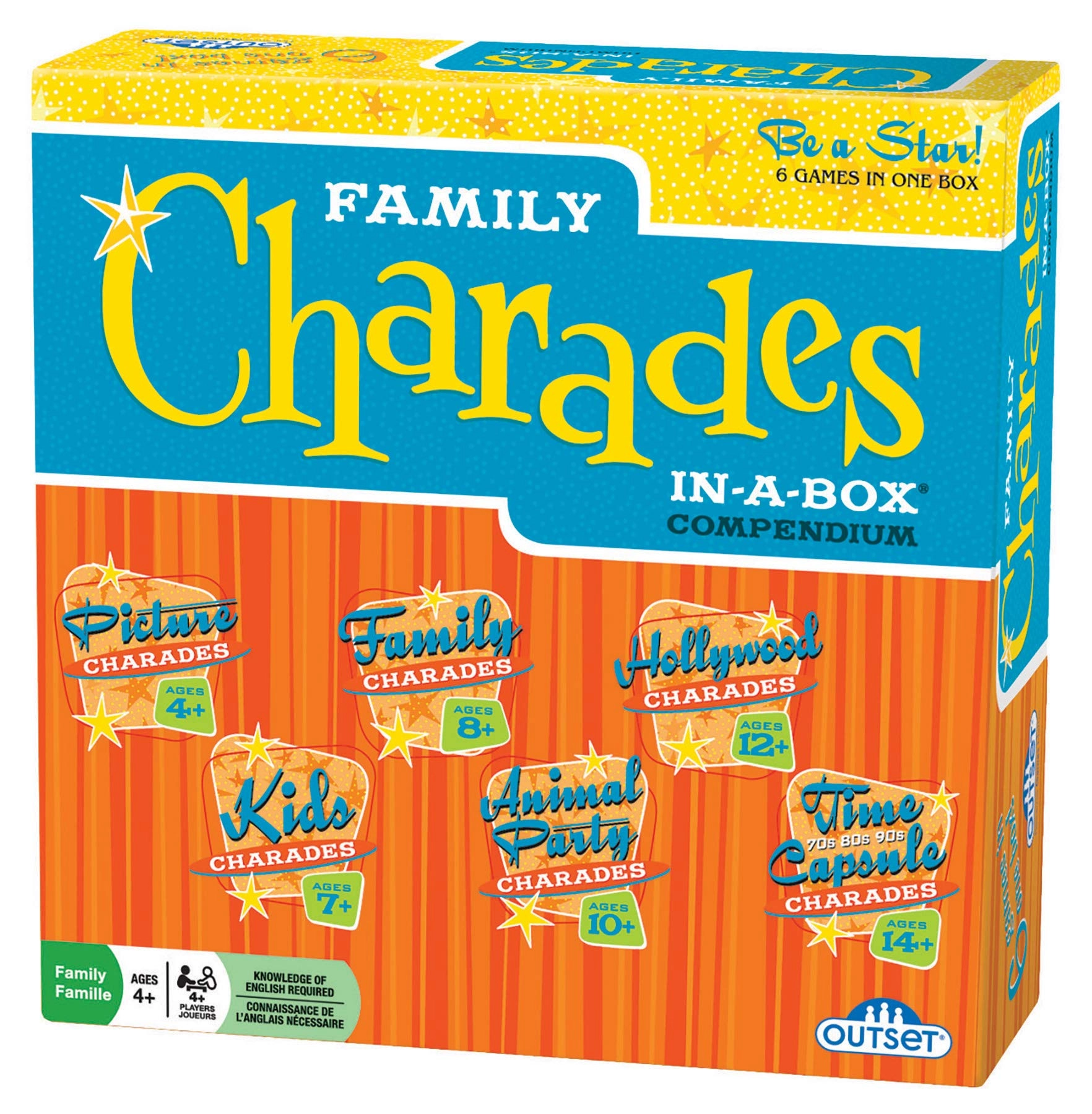 Outset Charades Party Game - English Ages 4 and up