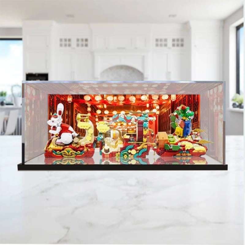Clear Acrylic Display Case (80111) - Lunar New Year Parade Lego