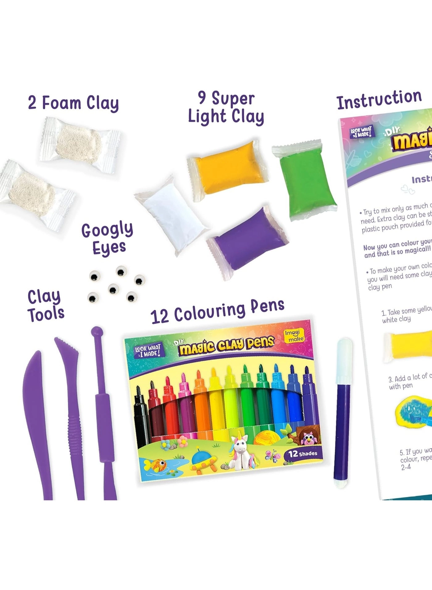 Magic Clay Space Craft- Clay Kit 5+ years 10 pcs