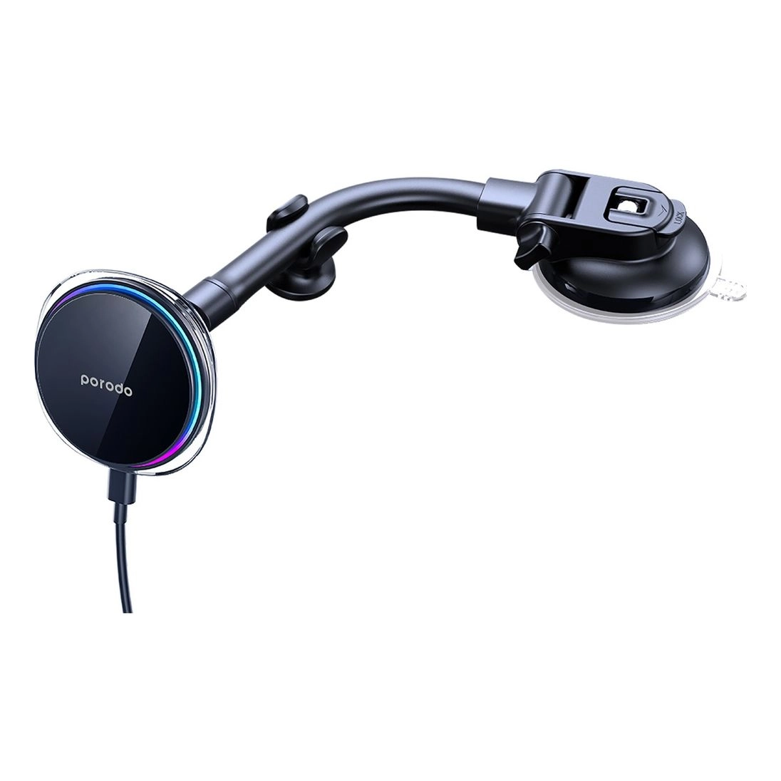 Porodo Semiconductor Cooling Magsafe Charging Mount - 5W 7.5W 10W 15W Windshield Dashboard