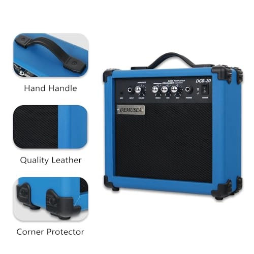 Bass Guitar Amplifier - 20W Portable Headphone Jack