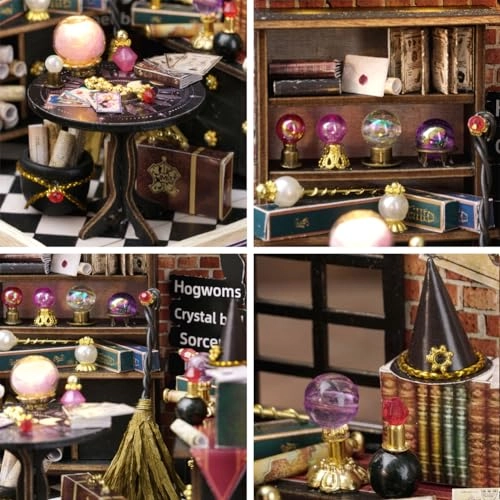 Miniature Wooden Dollhouse Furniture Kit - Creative Room 1:24