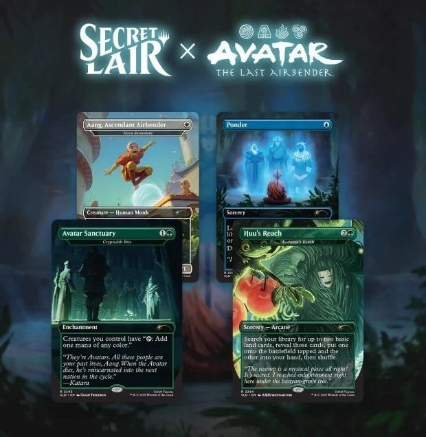 Wizards of the Coast Secret Lair x Avatar: The Last Airbender - A Lot to Learn - Rainbow Foil Edition
