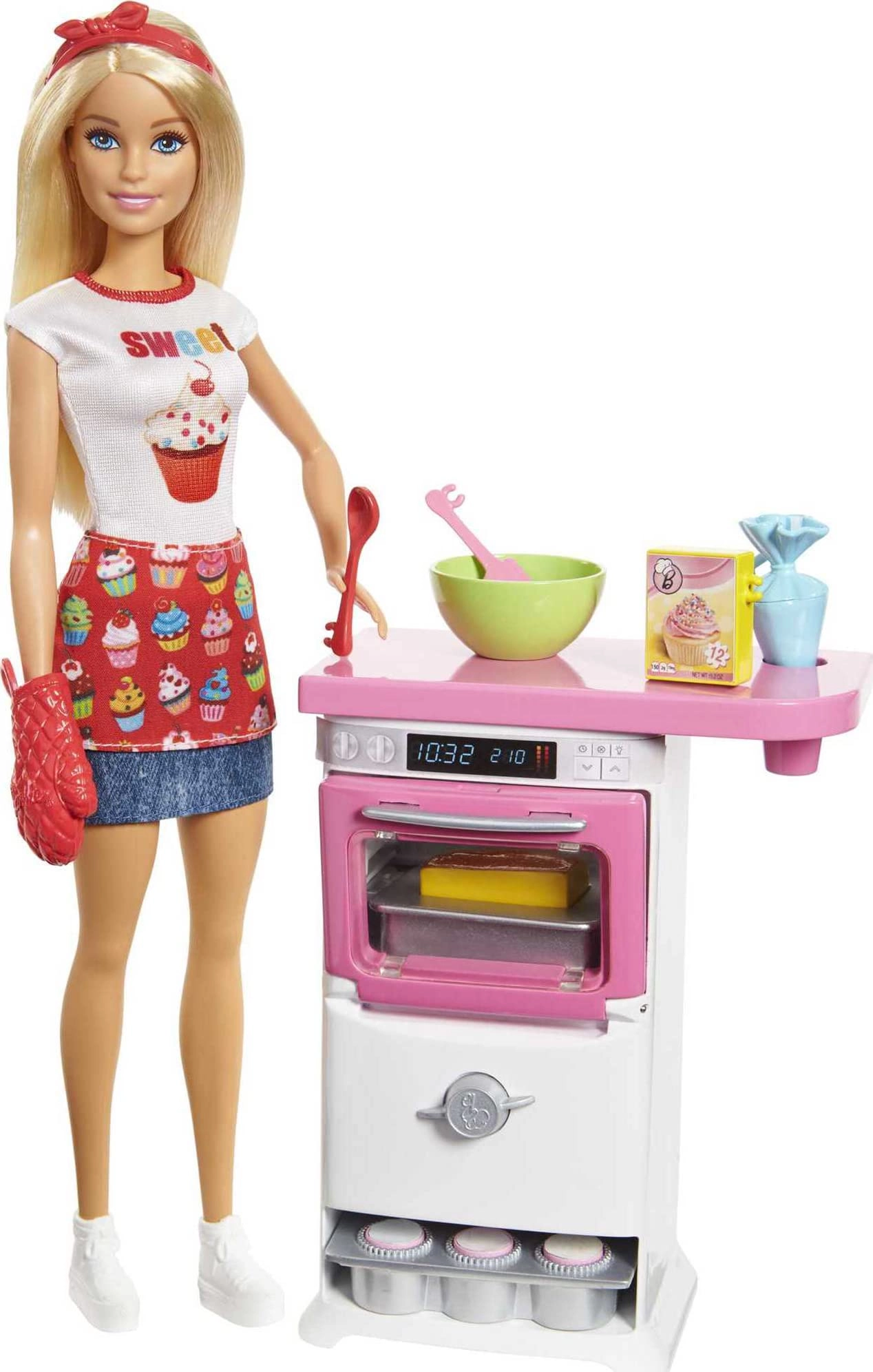 Cake Decorating Playset - Blonde Doll Baking Counter