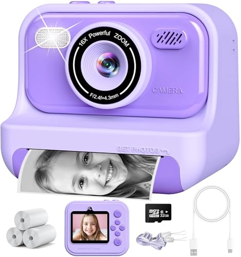 CA-01 - 2.4-inch Screen Instant Print Purple