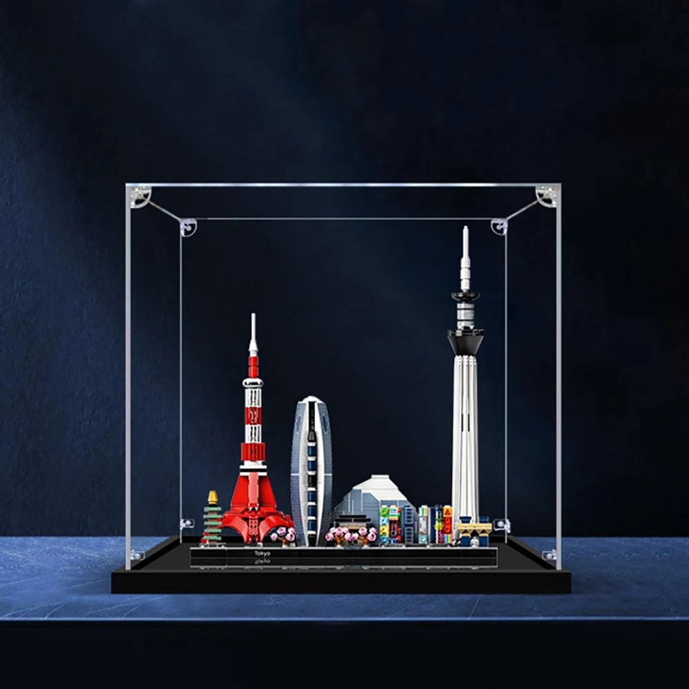 Acrylic Display Case for Lego Architecture 21051 - 30x30x12cm Mirror - 2mm