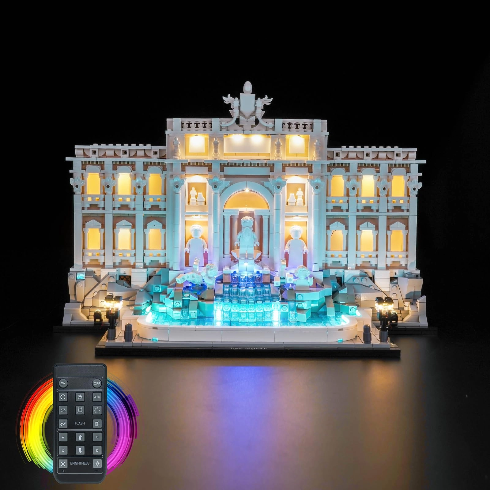 BrickBling 21062 Trevi Fountain - RGB Remote Control LED Light Set