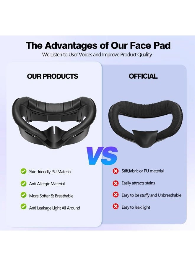 Face Cover Pad - For Quest 3 Black
