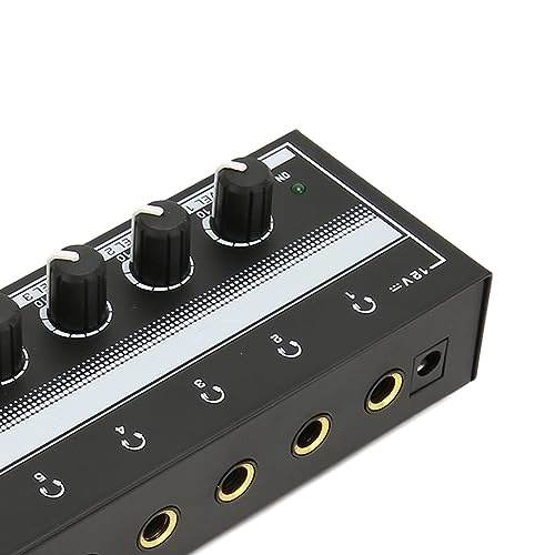 Portable Headphone Amplifier - 8 Channel Stereo 100-240V UK Plug