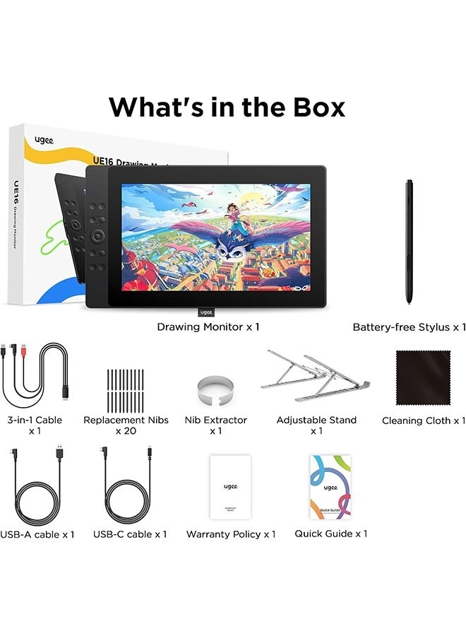 UE16 - 16,384 Levels of Pressure Sensitivity