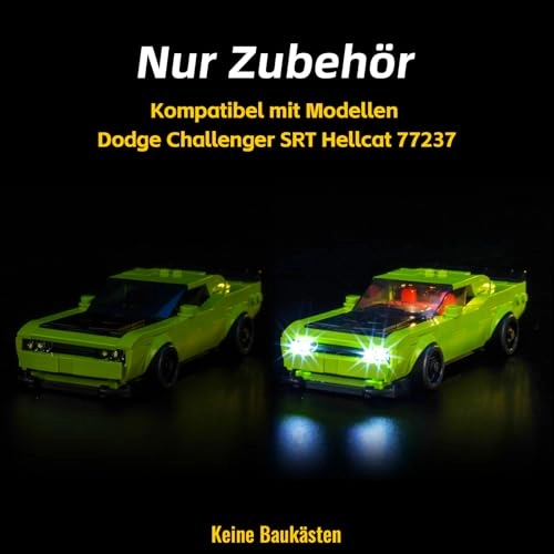 77237 Dodge Challenger SRT Hellcat - Battery & USB LED Light Kit